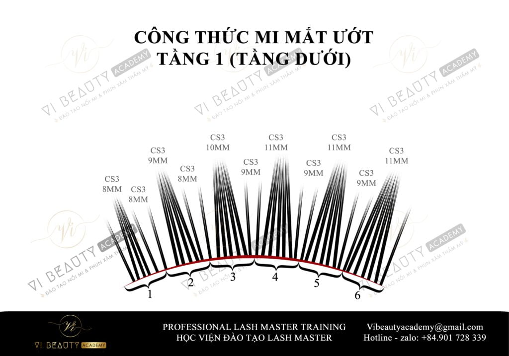 Công thức Mi thiết kế số 10 2 - Cong thuc mi thiet ke Vi Beauty Academy 10b