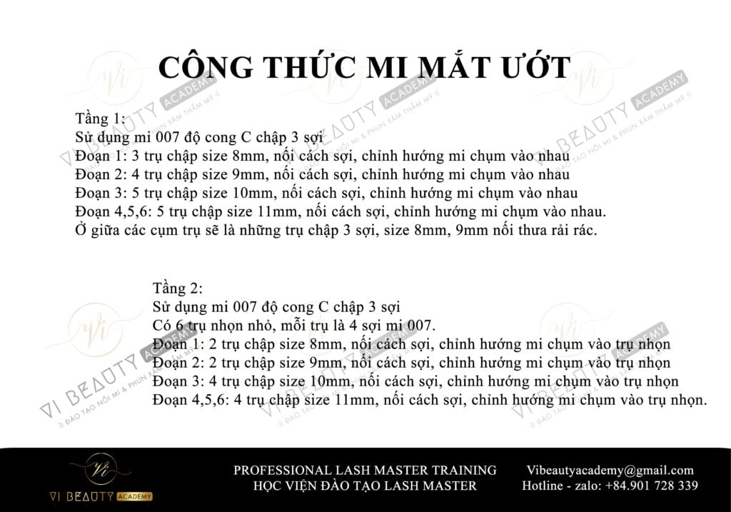 Công thức Mi thiết kế số 10 4 - Cong thuc mi thiet ke Vi Beauty Academy 10d