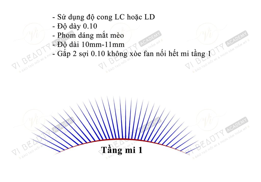 Công thức Mi thiết kế số 5 1 Công thức mi thiết kế Vi Beauty Academy