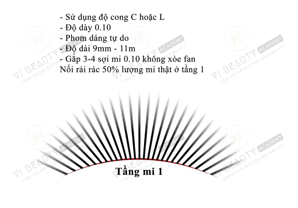 Công thức Mi thiết kế số 2 1 Công thức mi thiết kế Vi Beauty Academy