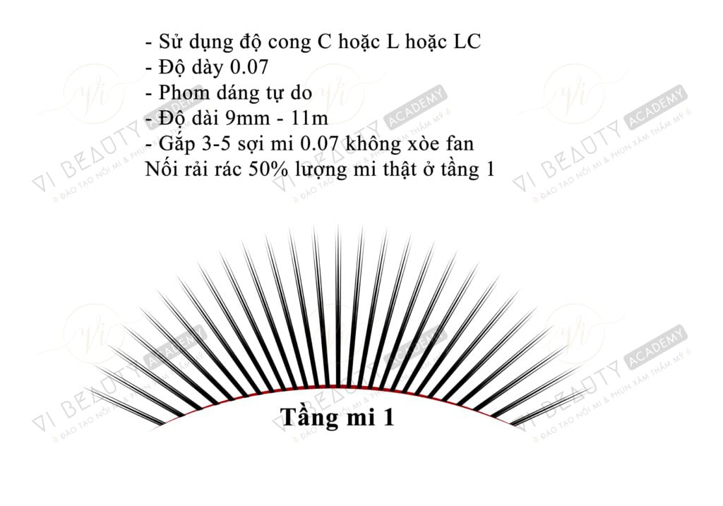 Công thức Mi thiết kế số 3 1 Công thức mi thiết kế Vi Beauty Academy