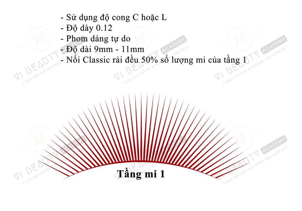 Công thức Mi thiết kế số 1 1 Công thức nối mi thiết kế Vi Beauty Academy