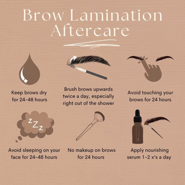 Bộ 3 hình Brow Lamination After Care dùng cho khách hàng - Hình ảnh 3