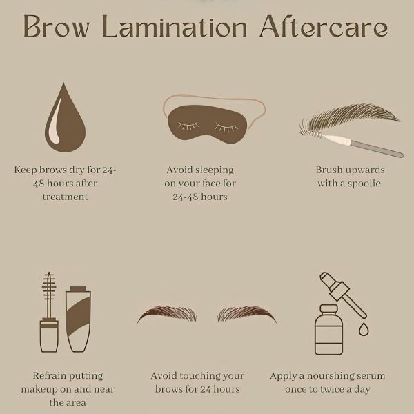 Bộ 3 hình Brow Lamination After Care dùng cho khách hàng - Hình ảnh 2